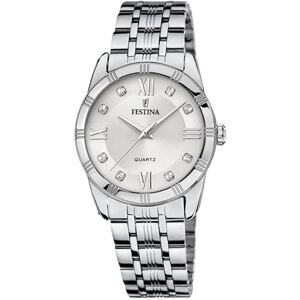 Festina Reloj Mujer Analógico de Acero Inoxidable 316l Plateado Movimiento de Cuarzo Cristal Mineral de Alta Resistencia Resistente al Agua 5 ATM Mademoiselle Festina Reloj Mujer Analógico de Acero Inoxidable 316l Plateado Movimiento de Cuarzo Cristal Mineral de Alta Resistencia Resistente al Agua 5 ATM Mademoiselle