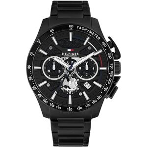Tommy Hilfiger Reloj Cronógrafo de Cuarzo Negra con Correa de Acero Inoxidable Negra Tommy Hilfiger Reloj Cronógrafo de Cuarzo Negra con Correa de Acero Inoxidable Negra