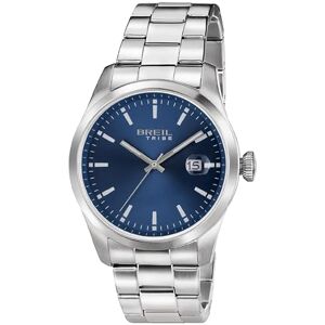 BREIL Reloj Hombre Classic Elegance Movimiento Blue Solo Esfera Azul 3 Cuarzo LANCHE y Pulsera DE Acero Plateado BREIL Reloj Hombre Classic Elegance Movimiento Blue Solo Esfera Azul 3 Cuarzo LANCHE y Pulsera DE Acero Plateado