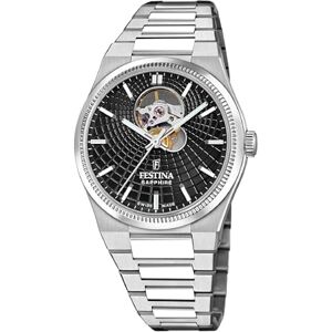 Festina Swiss Made Reloj Automático Hombre de Acero Inoxidable 316l Plateado Reloj Analógico Hombre Cristal Zafiro de Alta Resistencia Resistente al Agua 10 ATM Automatic Festina Swiss Made Reloj Automático Hombre de Acero Inoxidable 316l Plateado Reloj Analógico Hombre Cristal Zafiro de Alta Resistencia Resistente al Agua 10 ATM Automatic