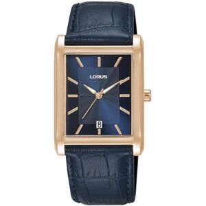 Lorus Reloj Analógico de Cuarzo para Mujer con Correa de Piel, Azul Lorus Reloj Analógico de Cuarzo para Mujer con Correa de Piel, Azul
