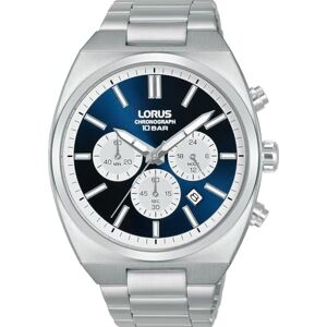 Lorus Reloj Analógico de Cuarzo para Hombre con Pulsera de Metal, Plata/Azul Lorus Reloj Analógico de Cuarzo para Hombre con Pulsera de Metal, Plata/Azul