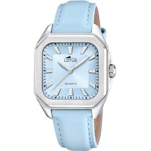 Lotus Reloj Mujer Analógico de Cuero Azul Movimiento de Cuarzo Cristal Mineral de Alta Resistencia Resistente al Agua 5 ATM Elegante, Clásico y Vintage 18968/4 Square Series Lotus Reloj Mujer Analógico de Cuero Azul Movimiento de Cuarzo Cristal Mineral de Alta Resistencia Resistente al Agua 5 ATM Elegante, Clásico y Vintage 18968/4 Square Series