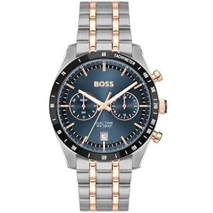 Boss Reloj analógico multifunción de Cuarzo para Hombre de la colección TOURMASTER con Correa de Acero Inoxidable de Color Dorado Clavel Boss Reloj analógico multifunción de Cuarzo para Hombre de la colección TOURMASTER con Correa de Acero Inoxidable de Color Dorado Clavel