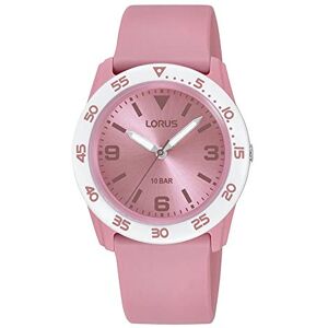 Lorus Reloj Analógico de Cuarzo para Niño con Correa de Silicona, Rosa Lorus Reloj Analógico de Cuarzo para Niño con Correa de Silicona, Rosa