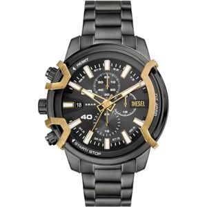 Diesel Reloj Griffed para Hombre, Movimiento cronógrafo de Cuarzo con Correa de Acero Inoxidable, Conjunto Gris, 48 mm Diesel Reloj Griffed para Hombre, Movimiento cronógrafo de Cuarzo con Correa de Acero Inoxidable, Conjunto Gris, 48 mm