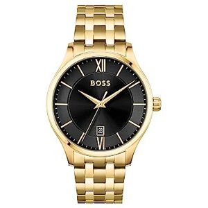 Boss Reloj Analógico de Cuarzo para Hombre Colección Elite con Correa de Acero Inoxidable de Color Dorado Boss Reloj Analógico de Cuarzo para Hombre Colección Elite con Correa de Acero Inoxidable de Color Dorado