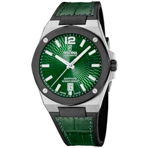 Festina Reloj automático Swiss Made para Hombre con Correa de Piel Festina Reloj automático Swiss Made para Hombre con Correa de Piel