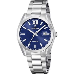 Festina Reloj Hombre Analógico de Acero Inoxidable 316l Plateado Movimiento de Cuarzo Calendario Cristal Mineral de Alta Resistencia Resistente al Agua 5 ATM F20707/7 Festina Reloj Hombre Analógico de Acero Inoxidable 316l Plateado Movimiento de Cuarzo Calendario Cristal Mineral de Alta Resistencia Resistente al Agua 5 ATM F20707/7