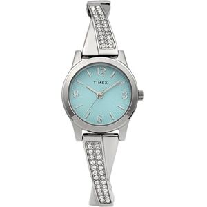 Timex Main Street TW2Y39400 Reloj de Mujer 25 mm, Correa Extensible de Acero Inoxidable en Tono Plateado, Esfera Azul y Caja en Tono Plateado Timex Main Street TW2Y39400 Reloj de Mujer 25 mm, Correa Extensible de Acero Inoxidable en Tono Plateado, Esfera Azul y Caja en Tono Plateado
