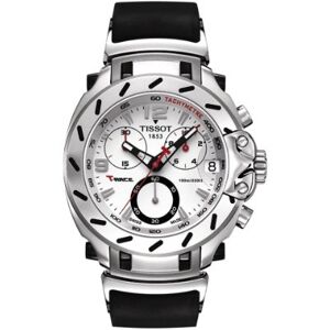 Tissot Reloj cronógrafo de Cuarzo para Hombre con Correa de Caucho, Color Negro Tissot Reloj cronógrafo de Cuarzo para Hombre con Correa de Caucho, Color Negro