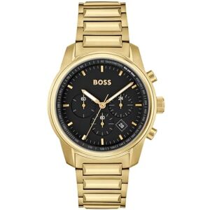 Boss Reloj Cronógrafo de Cuarzo para Hombre Colección Trace con Correa de Acero Inoxidable de Color Dorado Boss Reloj Cronógrafo de Cuarzo para Hombre Colección Trace con Correa de Acero Inoxidable de Color Dorado