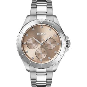 Boss Reloj Analógico de Cuarzo Multifunción para Mujer Colección Premiere con Correa de Acero Inoxidable Plateada Boss Reloj Analógico de Cuarzo Multifunción para Mujer Colección Premiere con Correa de Acero Inoxidable Plateada