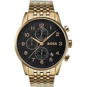 Boss Reloj Cronógrafo de Cuarzo para Hombre con Correa en Acero Inoxidable Dorado Boss Reloj Cronógrafo de Cuarzo para Hombre con Correa en Acero Inoxidable Dorado