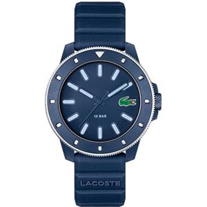 Lacoste Reloj con Movimiento de Cuarzo de Tres Manecillas para Hombre Colección .12.12 Scuba con Correa de Silicona Azul Marina Lacoste Reloj con Movimiento de Cuarzo de Tres Manecillas para Hombre Colección .12.12 Scuba con Correa de Silicona Azul Marina