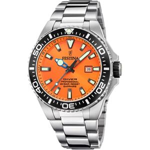 Festina Reloj Hombre Analógico de Acero Inoxidable 316l Plateado Movimiento de Cuarzo Calendario Cristal Zafiro de Alta Resistencia Resistente al Agua 20 ATM F20663/4 The Originals Festina Reloj Hombre Analógico de Acero Inoxidable 316l Plateado Movimiento de Cuarzo Calendario Cristal Zafiro de Alta Resistencia Resistente al Agua 20 ATM F20663/4 The Originals