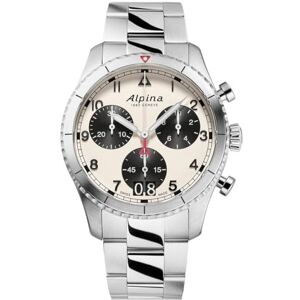 Alpina Analógico Modelo Startimer Pilot Chronograph Mens Watch 44mm 10ATM. Marca Alpina Analógico Modelo Startimer Pilot Chronograph Mens Watch 44mm 10ATM. Marca
