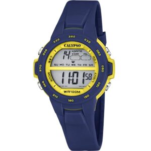 CALYPSO Reloj Digital Infantil Niño Niña de Caucho Azul Resistente al Agua 10 ATM Fecha y Calendario, Cronógrafo, Doble Horario, Luz, Alarma, 12 y 24 Horas K5850/5 Junior Collection CALYPSO Reloj Digital Infantil Niño Niña de Caucho Azul Resistente al Agua 10 ATM Fecha y Calendario, Cronógrafo, Doble Horario, Luz, Alarma, 12 y 24 Horas K5850/5 Junior Collection