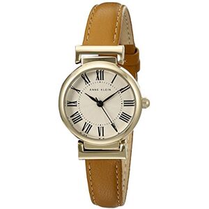 Anne Klein para Mujer Tono Dorado y Miel Correa de Piel Reloj, Marrón Anne Klein para Mujer Tono Dorado y Miel Correa de Piel Reloj, Marrón