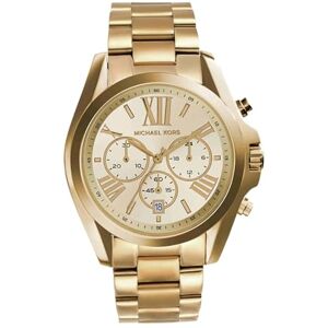 Michael Kors Reloj para mujer BRADSHAW, caja de 43 mm, movimiento cronógrafo de cuarzo, correa de acero inoxidable Michael Kors Reloj para mujer BRADSHAW, caja de 43 mm, movimiento cronógrafo de cuarzo, correa de acero inoxidable