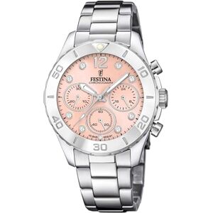 Festina Reloj Mujer Analógico de Acero Inoxidable 316l Plateado Movimiento de Cuarzo Cronógrafo Cristal Mineral de Alta Resistencia Resistente al Agua 10 ATM F20603/7 Boyfriend Collection Festina Reloj Mujer Analógico de Acero Inoxidable 316l Plateado Movimiento de Cuarzo Cronógrafo Cristal Mineral de Alta Resistencia Resistente al Agua 10 ATM F20603/7 Boyfriend Collection
