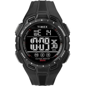 Timex Sport Reloj de 43 mm para hombre, correa de resina negra, esfera digital, caja negra TW5M61800 Timex Sport Reloj de 43 mm para hombre, correa de resina negra, esfera digital, caja negra TW5M61800