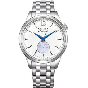 Citizen Reloj analógico automático para Hombre con Correa de Acero Inoxidable , Blanco, Talla única, Pulsera Citizen Reloj analógico automático para Hombre con Correa de Acero Inoxidable , Blanco, Talla única, Pulsera