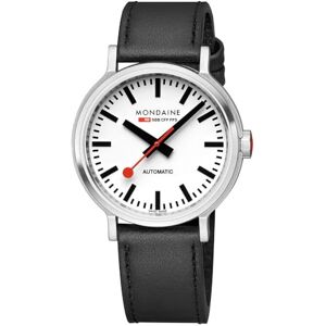 Mondaine Classic Reloj para Hombre Analógico de Automático con Brazalete de Piel de Vaca Mondaine Classic Reloj para Hombre Analógico de Automático con Brazalete de Piel de Vaca