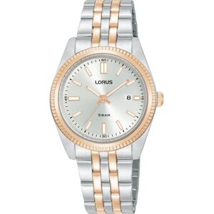 Lorus Reloj Analógico de Cuarzo para Mujer con Pulsera de Acero Inoxidable, Plata/Oro Lorus Reloj Analógico de Cuarzo para Mujer con Pulsera de Acero Inoxidable, Plata/Oro