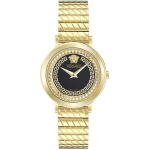 Versace Reloj Analógico para Mujer'S de Cuarzo Suizo con Correa en Acero Inoxidable Versace Reloj Analógico para Mujer'S de Cuarzo Suizo con Correa en Acero Inoxidable