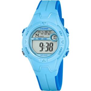 CALYPSO Reloj Digital Infantil Niño Niña de Caucho Azul Resistente al Agua 10 ATM Fecha y Calendario, Cronógrafo, Doble Horario, Luz, Alarma, 12 y 24 Horas K5849/2 Junior Collection CALYPSO Reloj Digital Infantil Niño Niña de Caucho Azul Resistente al Agua 10 ATM Fecha y Calendario, Cronógrafo, Doble Horario, Luz, Alarma, 12 y 24 Horas K5849/2 Junior Collection