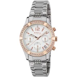 BREIL Reloj DE Mujer C'EST Chic Esfera Mono-Blanca Movimiento CRONÓGRAFO Cuarzo y Pulsera DE Acero Plateado BREIL Reloj DE Mujer C'EST Chic Esfera Mono-Blanca Movimiento CRONÓGRAFO Cuarzo y Pulsera DE Acero Plateado