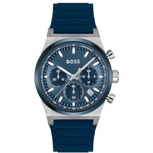 Boss Reloj Cronógrafo de Cuarzo para Hombre Colección Candor Chrono con Correa de Silicona Azul Boss Reloj Cronógrafo de Cuarzo para Hombre Colección Candor Chrono con Correa de Silicona Azul