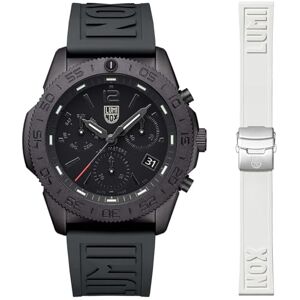 Luminox Reloj analógico de Cuarzo para Hombre con Correa de Caucho , Negro, Moderno Luminox Reloj analógico de Cuarzo para Hombre con Correa de Caucho , Negro, Moderno