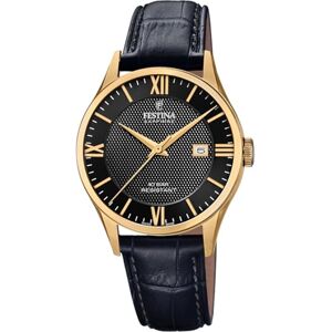Festina Swiss Made Reloj Hombre Analógico de Cuero Negro Movimiento de Cuarzo Calendario Cristal Zafiro de Alta Resistencia Resistente al Agua 10 ATM Elegante F20010/4 Classic Leather Festina Swiss Made Reloj Hombre Analógico de Cuero Negro Movimiento de Cuarzo Calendario Cristal Zafiro de Alta Resistencia Resistente al Agua 10 ATM Elegante F20010/4 Classic Leather