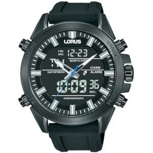 Lorus Reloj analógico Digital para Hombre con Correa de Silicona Lorus Reloj analógico Digital para Hombre con Correa de Silicona