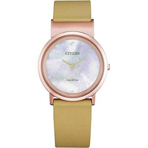 Citizen Reloj Analógico para Mujeres de Eco-Drive con Correa en Cuero Citizen Reloj Analógico para Mujeres de Eco-Drive con Correa en Cuero