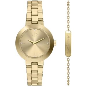 Giorgio Armani Reloj para Mujer, Movimiento de Cuarzo de Dos Agujas y Caja de 36 mm con Correa de Acero Inoxidable o Cuero Giorgio Armani Reloj para Mujer, Movimiento de Cuarzo de Dos Agujas y Caja de 36 mm con Correa de Acero Inoxidable o Cuero
