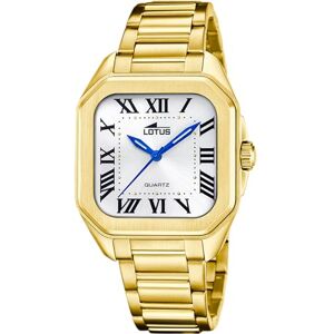 Lotus Reloj Mujer Analógico de Acero Inoxidable 316l Dorado Movimiento de Cuarzo Cristal Mineral de Alta Resistencia Resistente al Agua 5 ATM 18970/1 Square Series Lotus Reloj Mujer Analógico de Acero Inoxidable 316l Dorado Movimiento de Cuarzo Cristal Mineral de Alta Resistencia Resistente al Agua 5 ATM 18970/1 Square Series