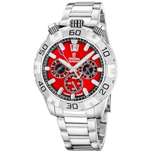 Festina Reloj Cronógrafo para Hombre de Acero Inoxidable con Brazalete de Acero Festina Reloj Cronógrafo para Hombre de Acero Inoxidable con Brazalete de Acero