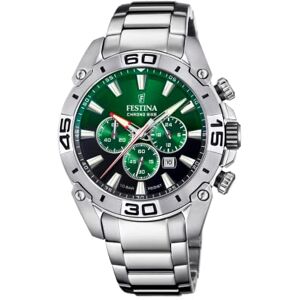 Festina Reloj Hombre Analógico de Acero Inoxidable 316l Plateado Movimiento de Cuarzo Cronógrafo Calendario Cristal Mineral de Alta Resistencia Resistente al Agua 10 ATM Chrono Bike Festina Reloj Hombre Analógico de Acero Inoxidable 316l Plateado Movimiento de Cuarzo Cronógrafo Calendario Cristal Mineral de Alta Resistencia Resistente al Agua 10 ATM Chrono Bike