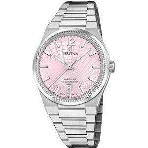 Festina Swiss Made Reloj Mujer Analógico de Acero Inoxidable 316l Plateado Movimiento de Cuarzo Cristal Zafiro Resistente Resistente al Agua 10 ATM Calendario F20052/3 Rive Collection Festina Swiss Made Reloj Mujer Analógico de Acero Inoxidable 316l Plateado Movimiento de Cuarzo Cristal Zafiro Resistente Resistente al Agua 10 ATM Calendario F20052/3 Rive Collection