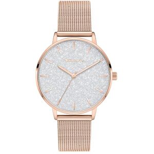 Tamaris Reloj para Mujer – Reloj Redondo de Cuarzo con Correa de Acero Inoxidable y Detalles de Purpurina, Oro Rosa, Oro Rosa Tamaris Reloj para Mujer – Reloj Redondo de Cuarzo con Correa de Acero Inoxidable y Detalles de Purpurina, Oro Rosa, Oro Rosa