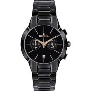 BREIL , New One Collection, Reloj para Mujer en Acero, Movimiento de Cuarzo Only Time, Resistente al Agua, Longitud Ajustable 13,5-19 cm, Cierre Desplegable con Botones, Caja de 24 mm, Total Black BREIL , New One Collection, Reloj para Mujer en Acero, Movimiento de Cuarzo Only Time, Resistente al Agua, Longitud Ajustable 13,5-19 cm, Cierre Desplegable con Botones, Caja de 24 mm, Total Black
