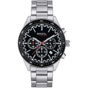 BREIL Reloj Fast Men's Mono-Black dial Quartz Chronograph Movement and Silver Steel BRACEL BREIL Reloj Fast Men's Mono-Black dial Quartz Chronograph Movement and Silver Steel BRACEL