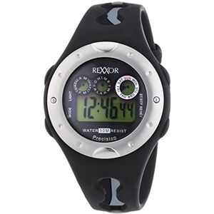 Rexxor Reloj Digital de Cuarzo para Hombre, correa de Goma color Negro Rexxor Reloj Digital de Cuarzo para Hombre, correa de Goma color Negro