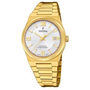 Festina Reloj Hombre Swiss Made Caja de Acero Inoxidable 316l Dorado Correa de Acero Inoxidable 316l Dorado Festina Reloj Hombre Swiss Made Caja de Acero Inoxidable 316l Dorado Correa de Acero Inoxidable 316l Dorado