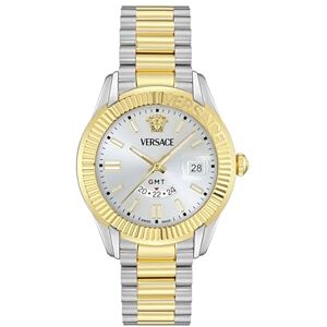 Versace Reloj analógico de Cuarzo Suizo para Hombre con Correa de Acero Inoxidable Versace Reloj analógico de Cuarzo Suizo para Hombre con Correa de Acero Inoxidable