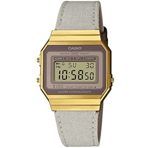 Casio Reloj Cuarzo Mujer 37.40mm con dial Digital Clear y Correa de Fabric Strap Beige Casio Reloj Cuarzo Mujer 37.40mm con dial Digital Clear y Correa de Fabric Strap Beige
