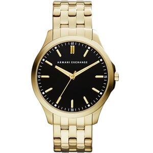 Giorgio Armani Reloj Hombre, Movimiento Fecha Cuarzo Tres Agujas y Caja 45mm con Pulsera Acero Inoxidable, Tono Oro Giorgio Armani Reloj Hombre, Movimiento Fecha Cuarzo Tres Agujas y Caja 45mm con Pulsera Acero Inoxidable, Tono Oro